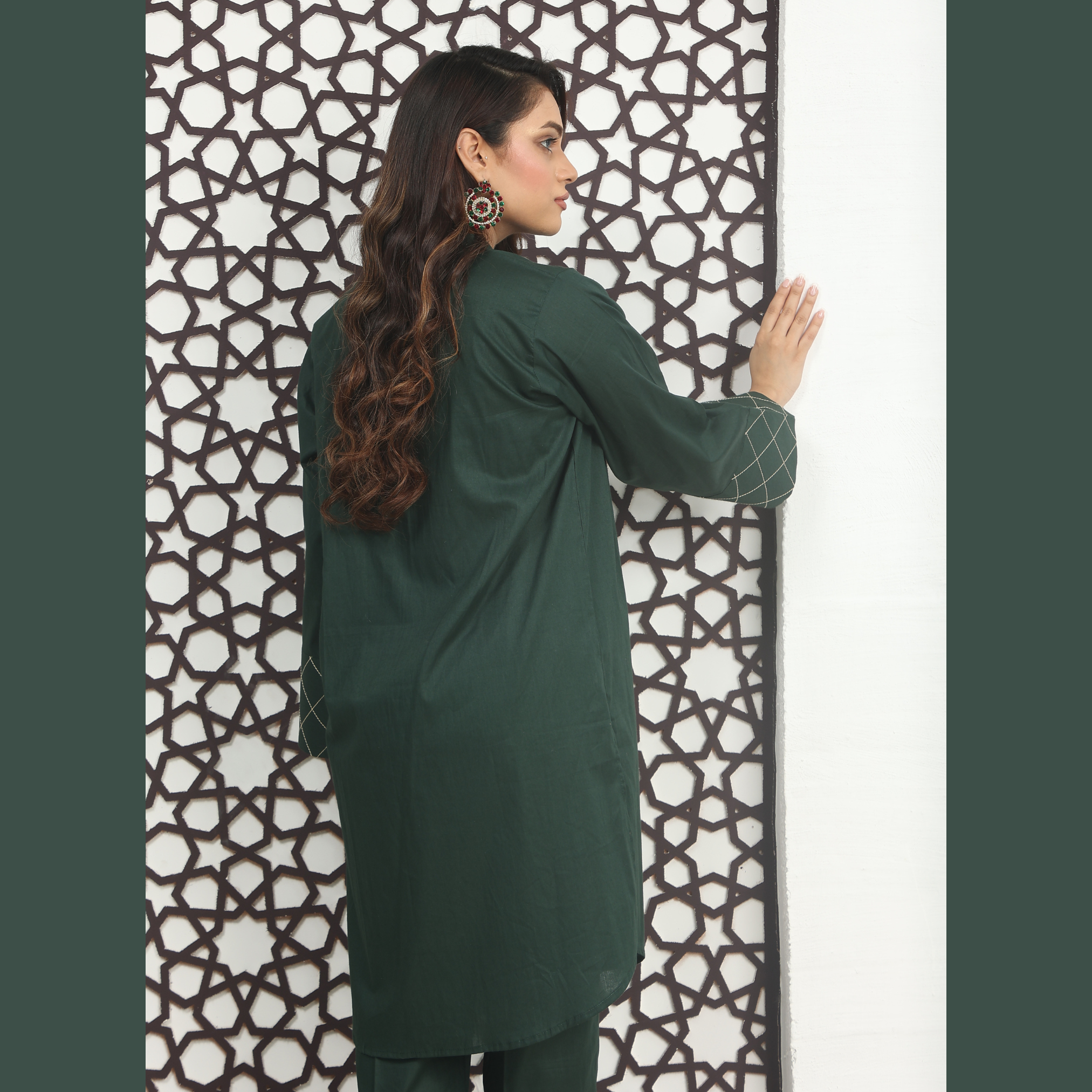 2PCS MONGIA EMBROIDED FABRIC LAWN SUIT