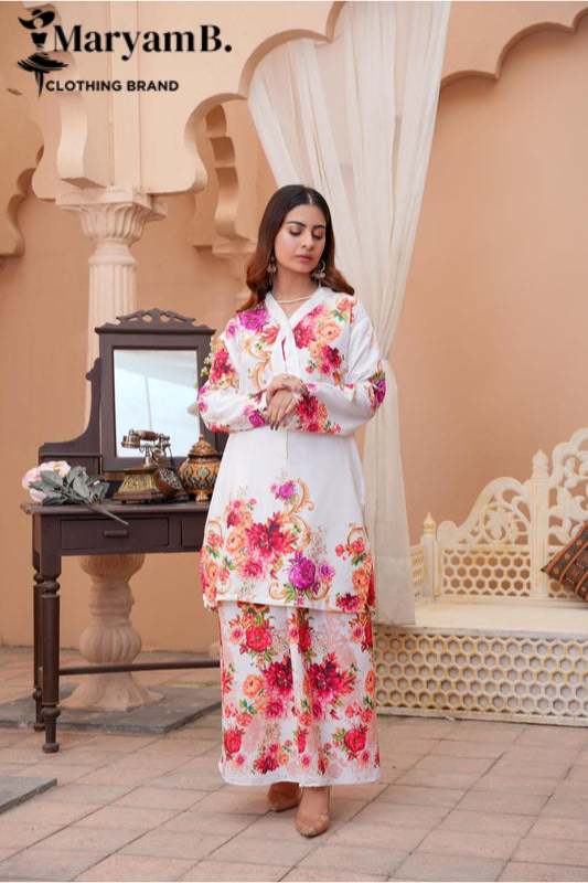 Korean Polly Digital Printed 2PC Suit