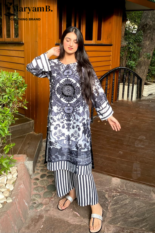 KHADER 2PC STITCHED SUIT-SKIN WHITE